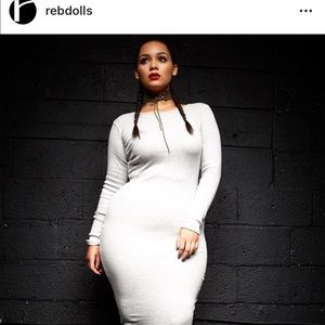 Rebdolls White Midi Dress